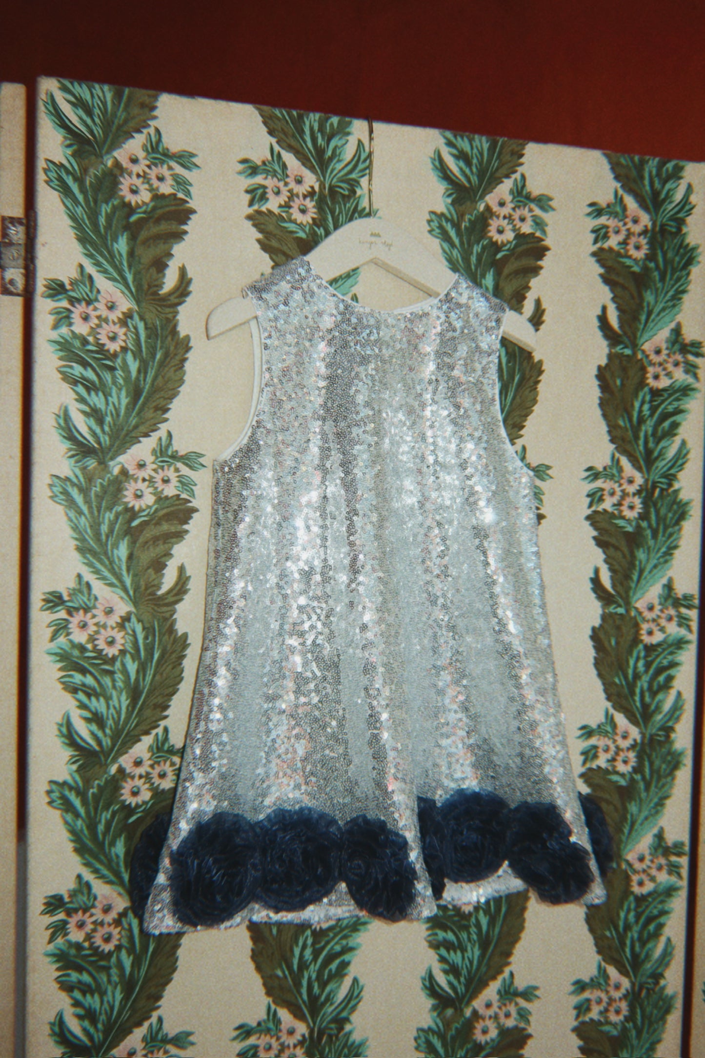 Konges Sløjd Tindra Rose Sequin Sleeveless Dress GRS Silver
