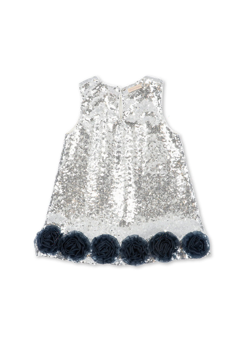 Konges Sløjd Tindra Rose Sequin Sleeveless Dress GRS Silver