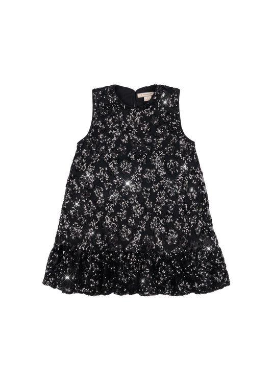 Konges Sløjd Flowy Sequin Sleeveless Girls' Party Dress Black