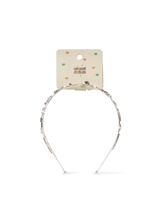 Konges Sløjd Sparkly Star Girls Hairbrace Rhinestone Silver Mix