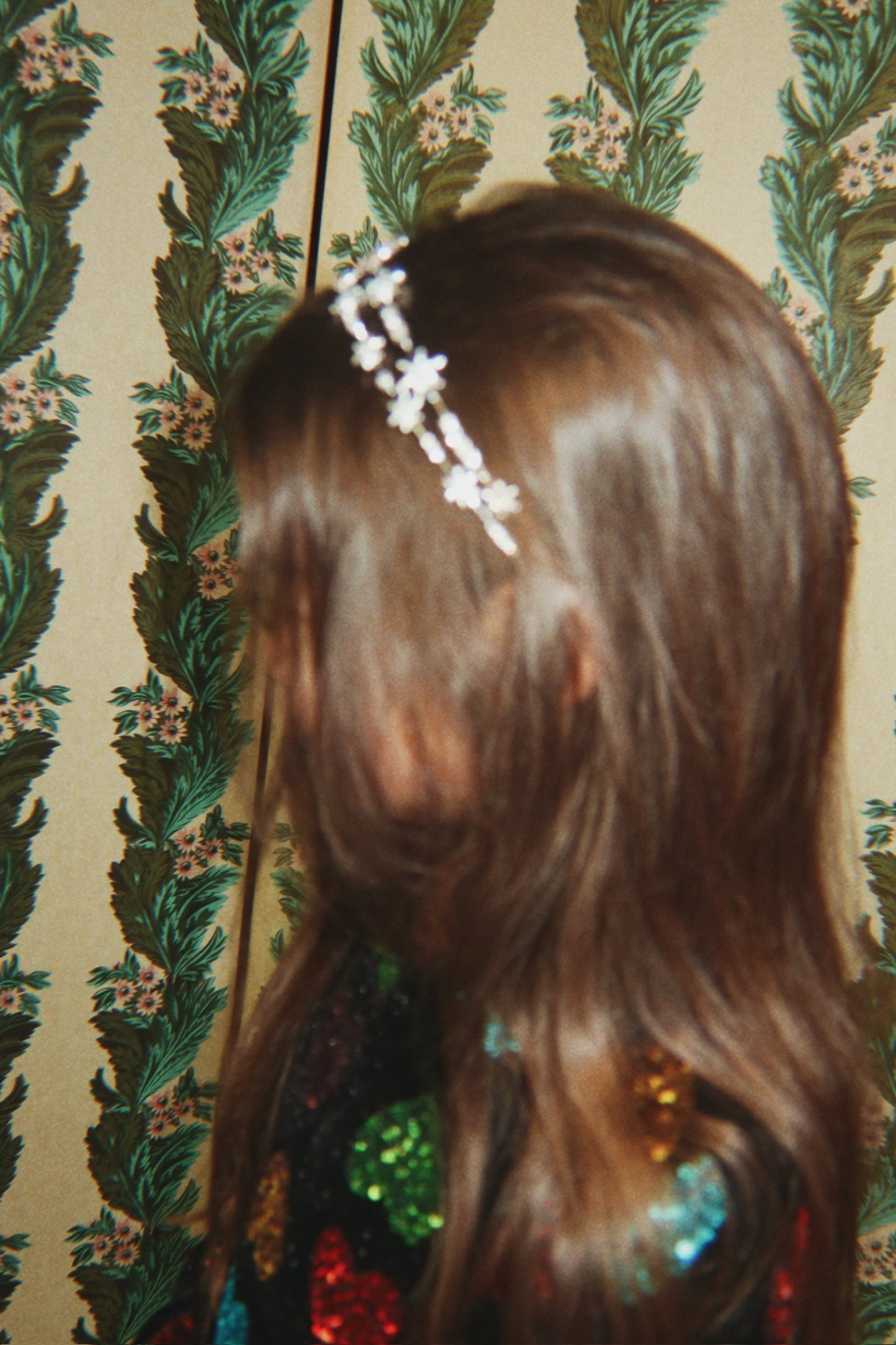 Konges Sløjd Sparkly Star Girls Hairbrace Rhinestone Silver Mix