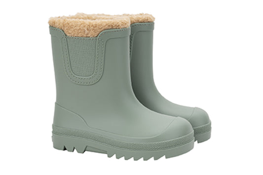 IGOR Verona Borrego Kids Fleece Lined Rain Boots – VERDE