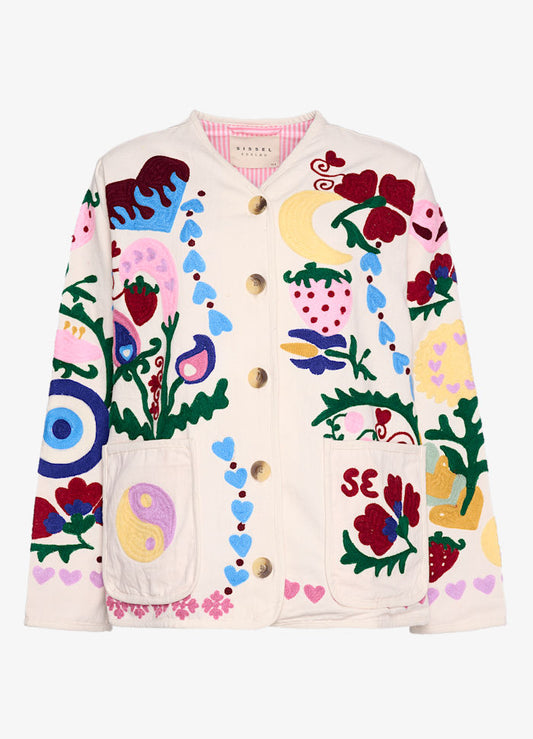 Sissel Edelbo Maggie Suzani Jacket White Rose
