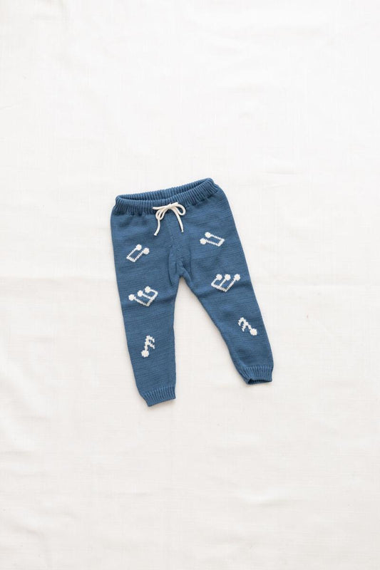 Vintage Blue Melody Knit Pant