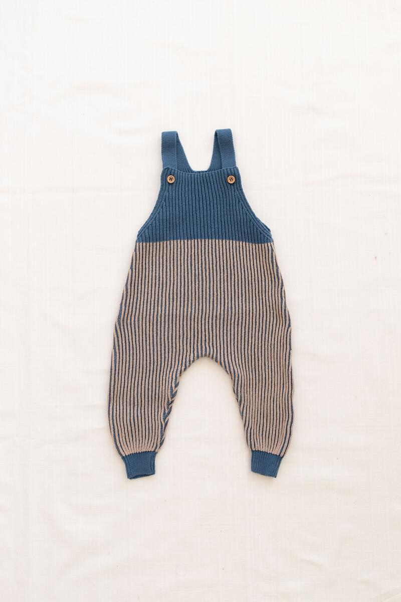 Vintage Blue Knit Overall