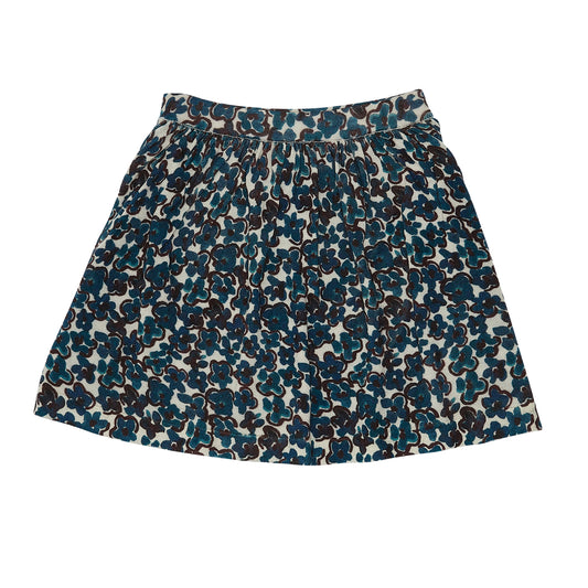 Wool Skirt Ecru Indigo