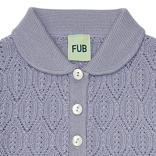 Pointelle Wool Blouse Lavender