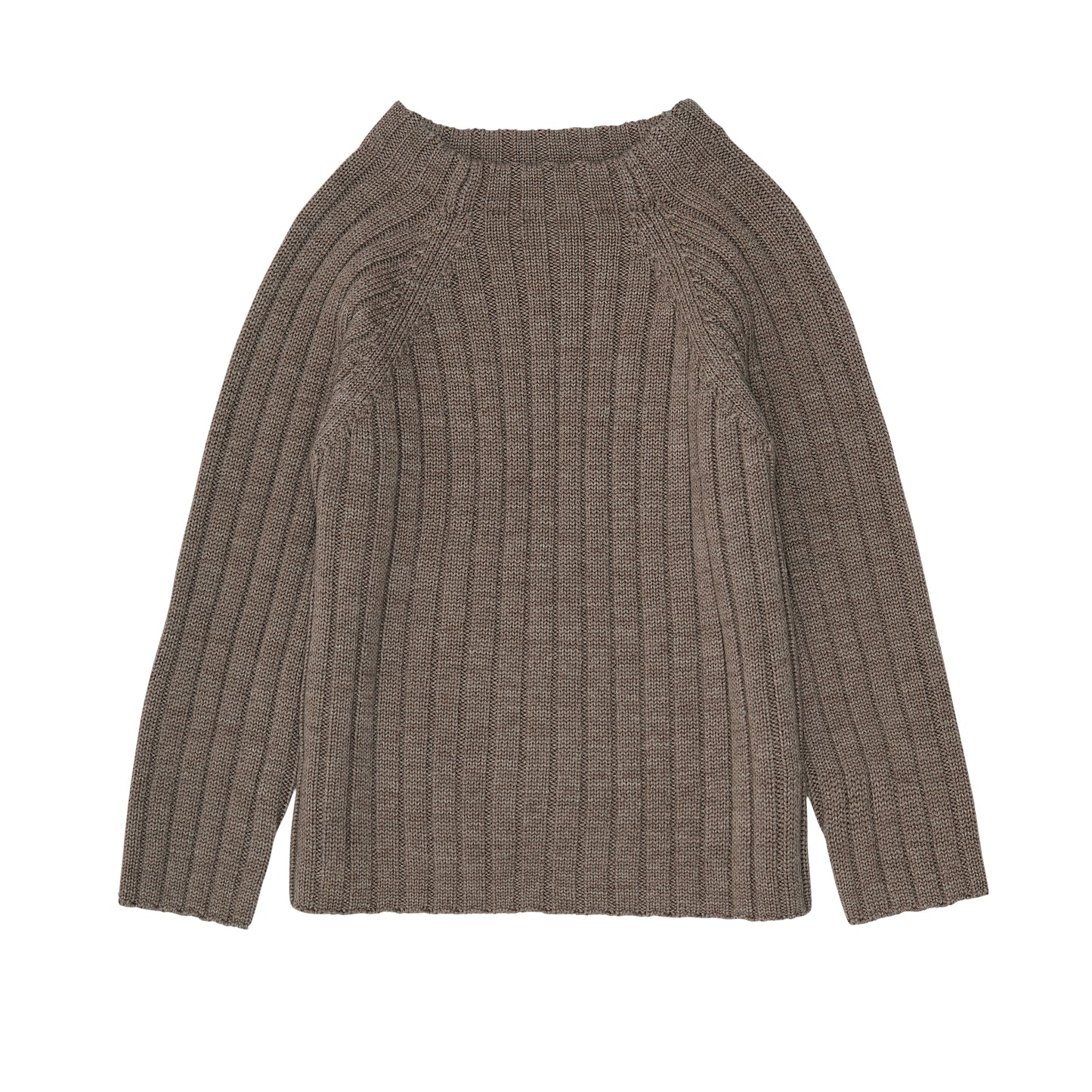 Highneck Wool Sweater Beige
