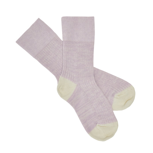 1 Pack Melange Cotton Socks Ametyst
