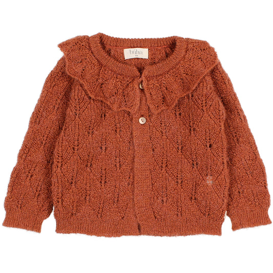 Baby Cardigan Rust
