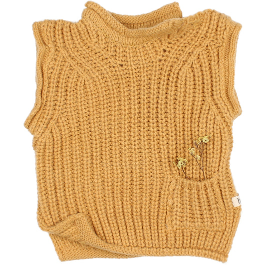 Baby Soft Knit Waistcoat Amber