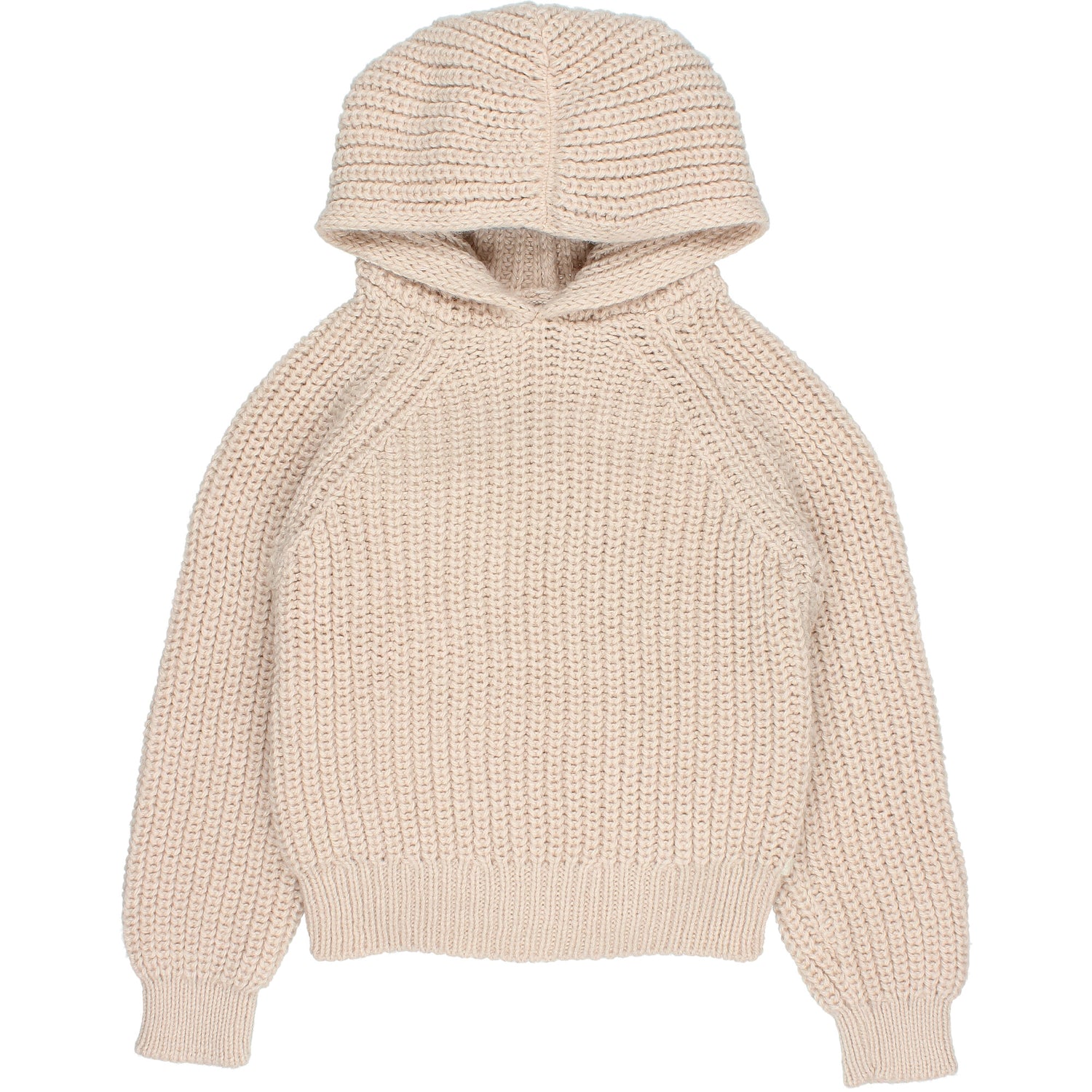 Hood Knit Jumper Cream