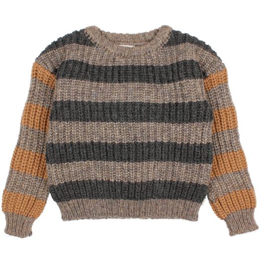 Bands Knit Jumper Wood