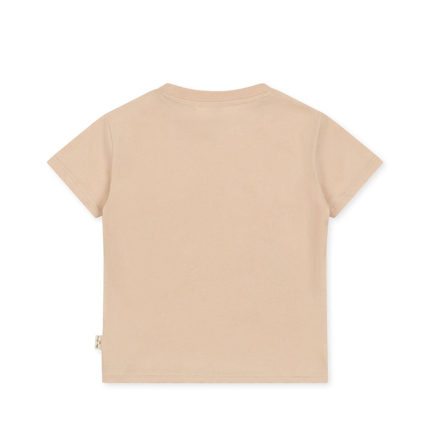 Organic Cotton Short Sleeves Round Neck Famo T-Shirt Unicorn Sand