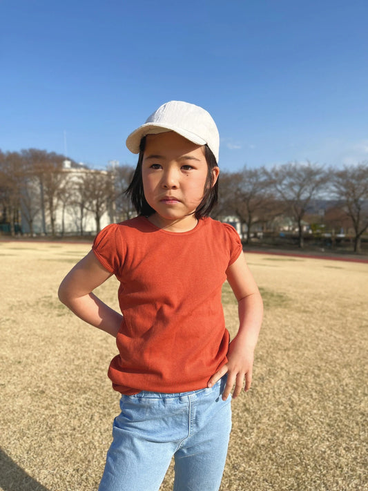 Puff Short Sleeve T Shirt Red