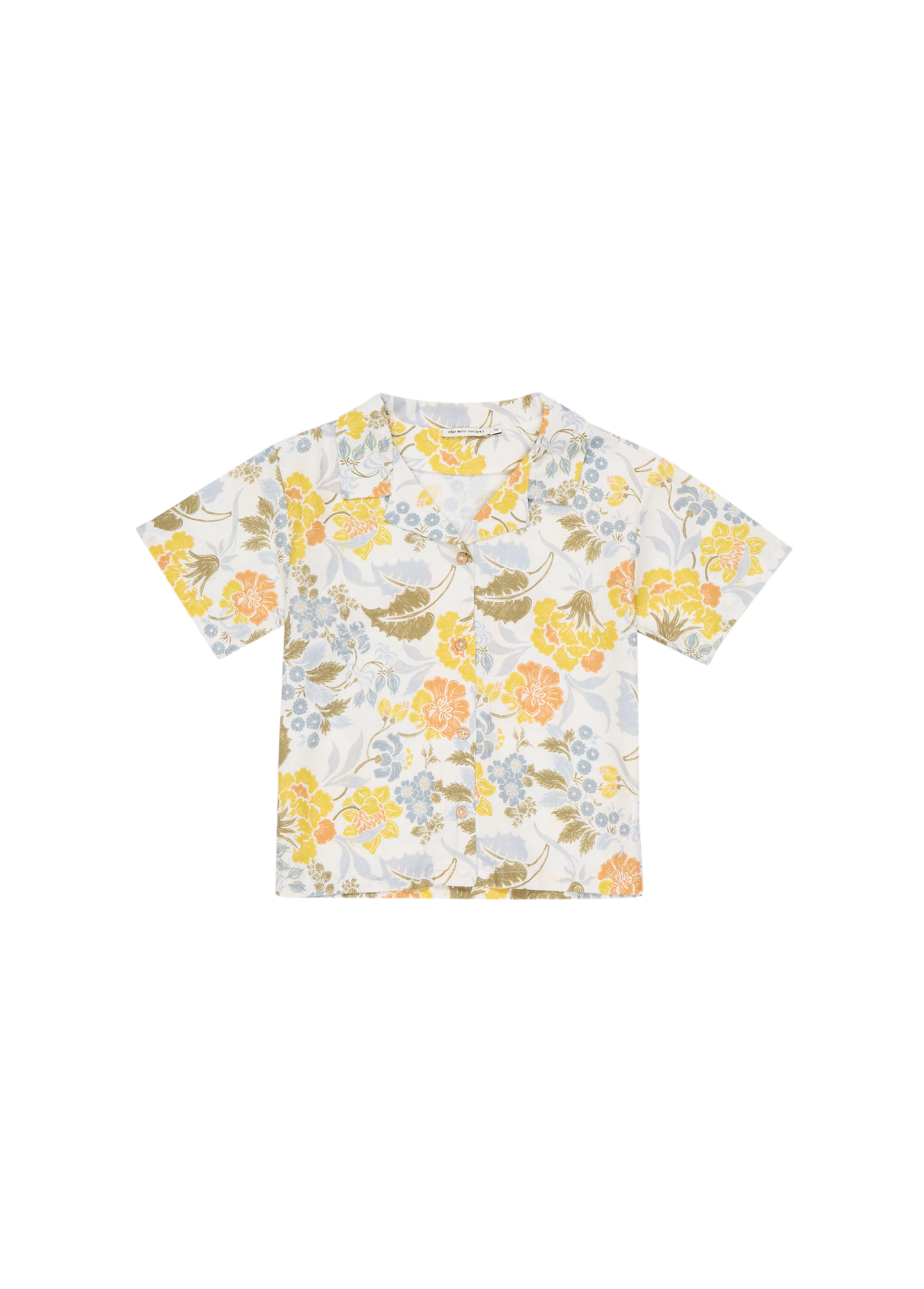 GIANNI Flower Print Summer Short Sleeves Shirt