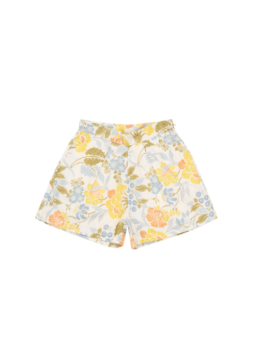 GIANNI Flower Print Summer Short