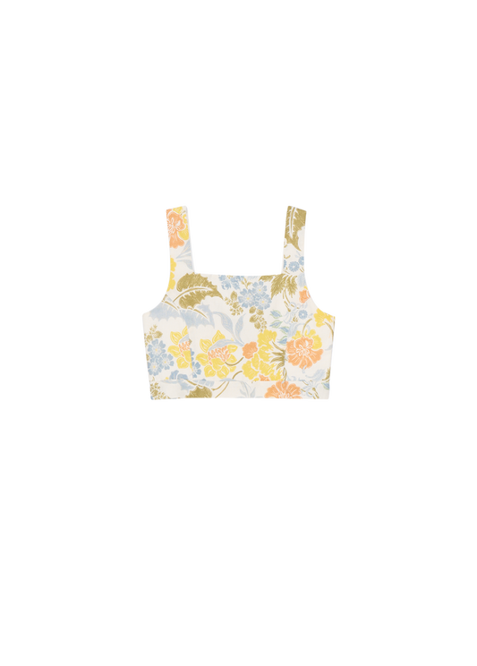 GIANNI Flower Print Sleeveless Top