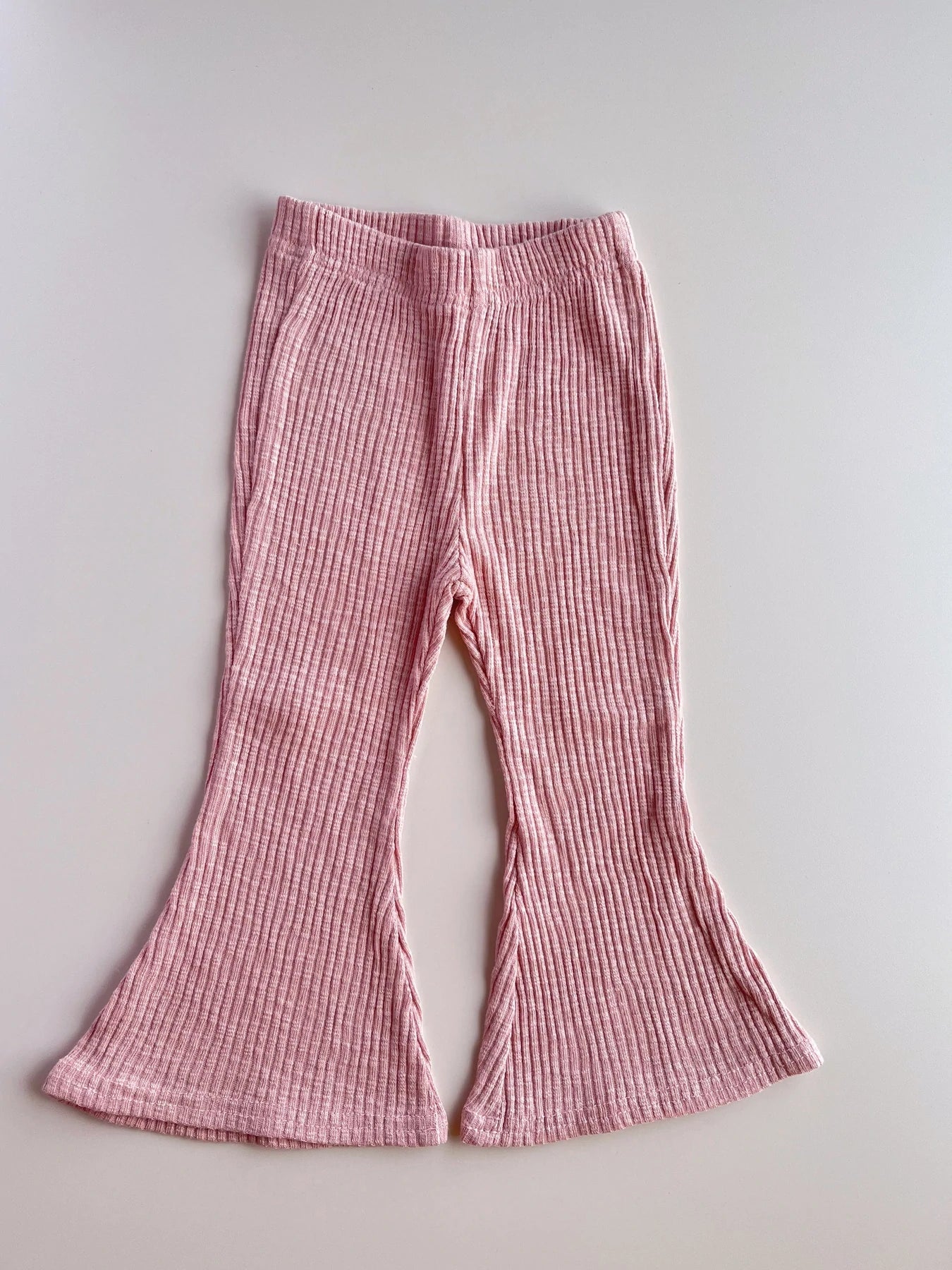 Modal Flare Trousers Pink
