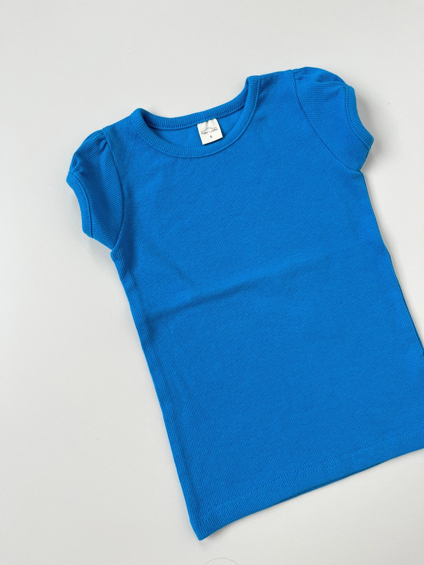 Puff Short Sleeve T Shirt Blue