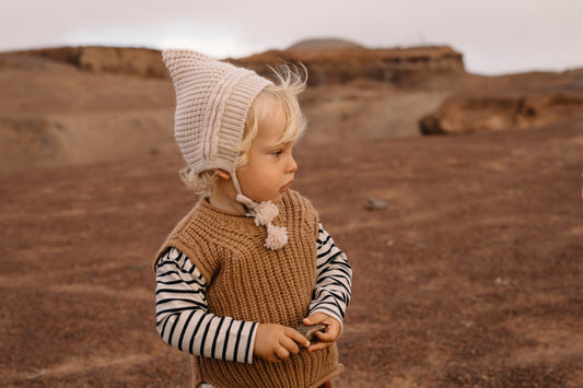 Baby Soft Knit Waistcoat Amber