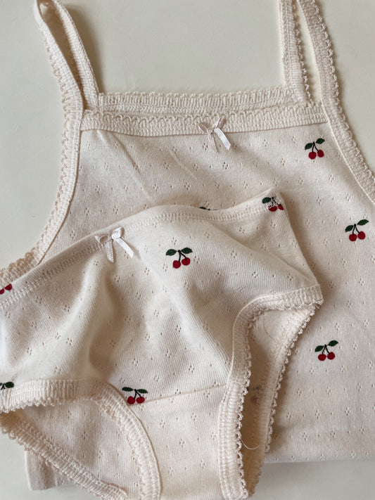 Minnie Organic Cotton Underwear GOTS  Cherry Printed