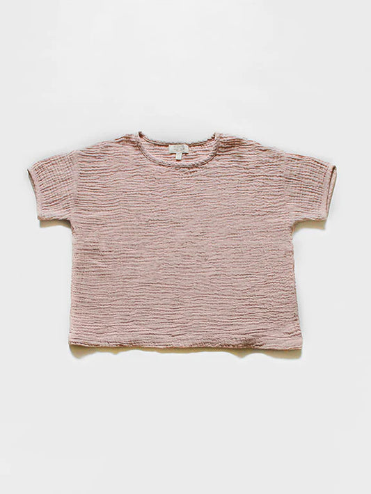 The Organic Cotton Muslin Top Pink