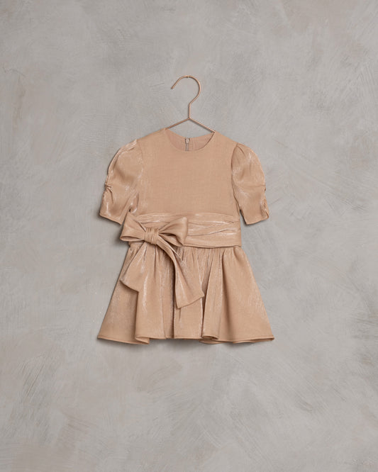 Josephine Dress Metallic Apricot
