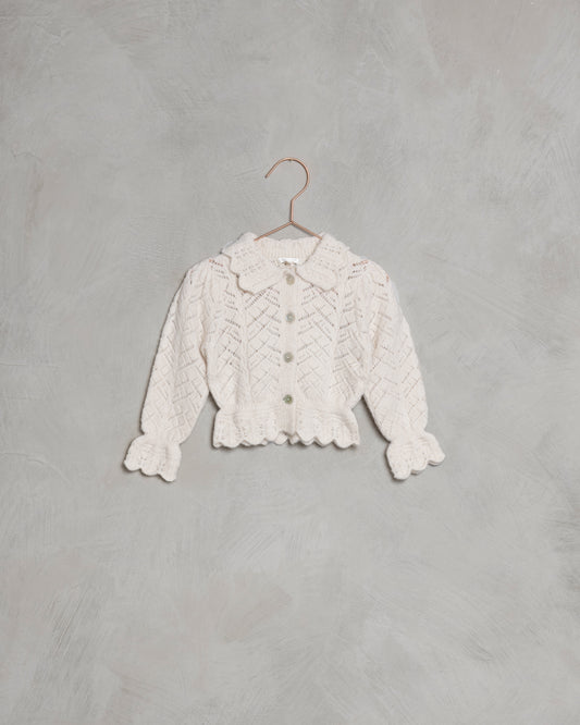 Pointelle Cardigan Natural