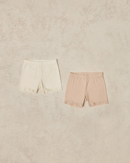 Cartwheel Cotton Shorts Blush Ivory