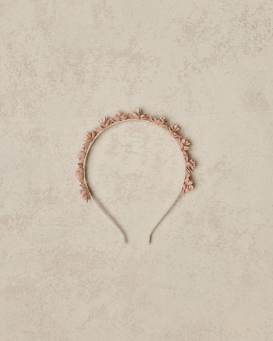 Floral Headband Dust Rose