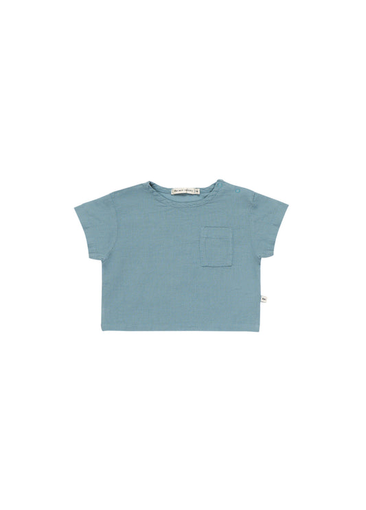 Olivia Organic Cotton Baby Tee Blue