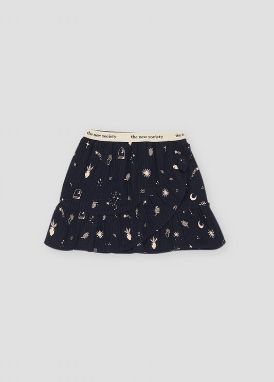 Organic Cotton Paola Skirt Cosmos Printed