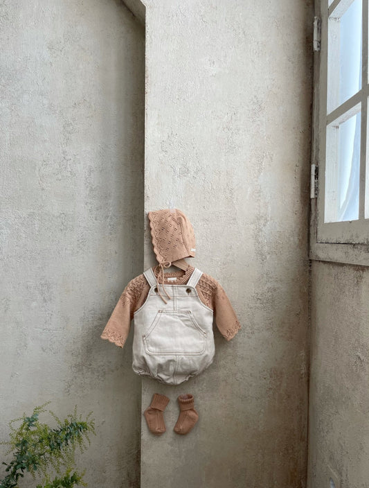 Baby Cotton Demin Jumpsuit