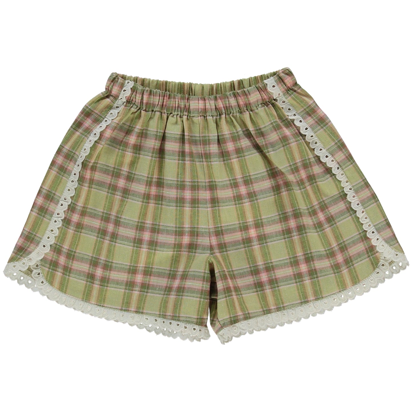 Annie Summer Organic Cotton Shorts Picnic Checkered