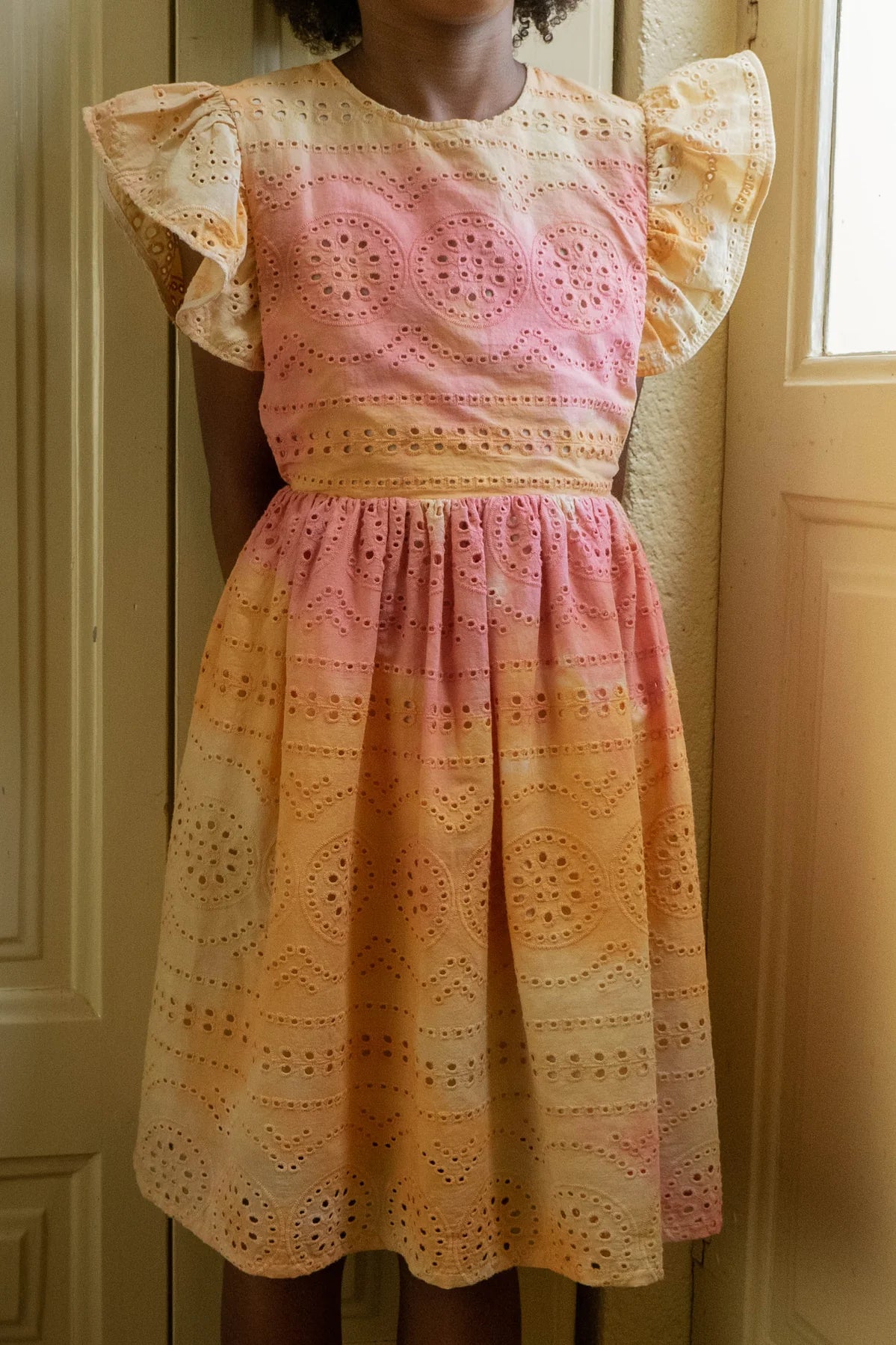 Isla Cotton Dress Romantic Garden-BEBE ORGANIC