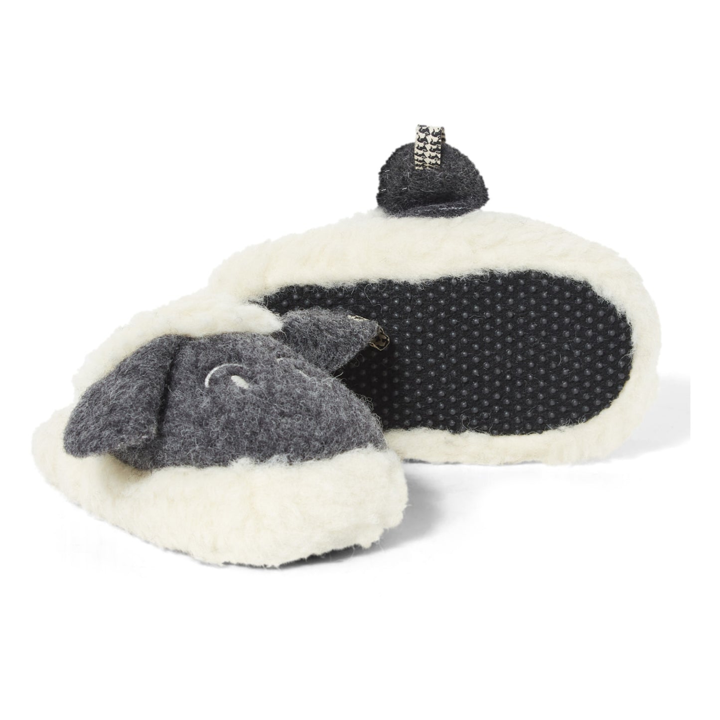 Lamy Wool Slippers Junior Charcoal Grey