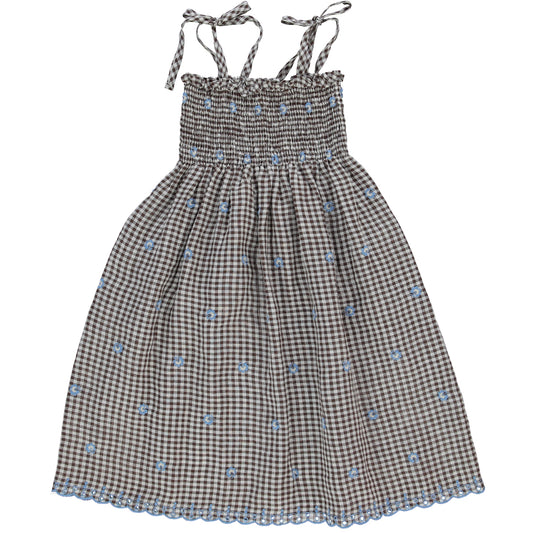 Olivia Sleeveless Cotton Dress Gingham
